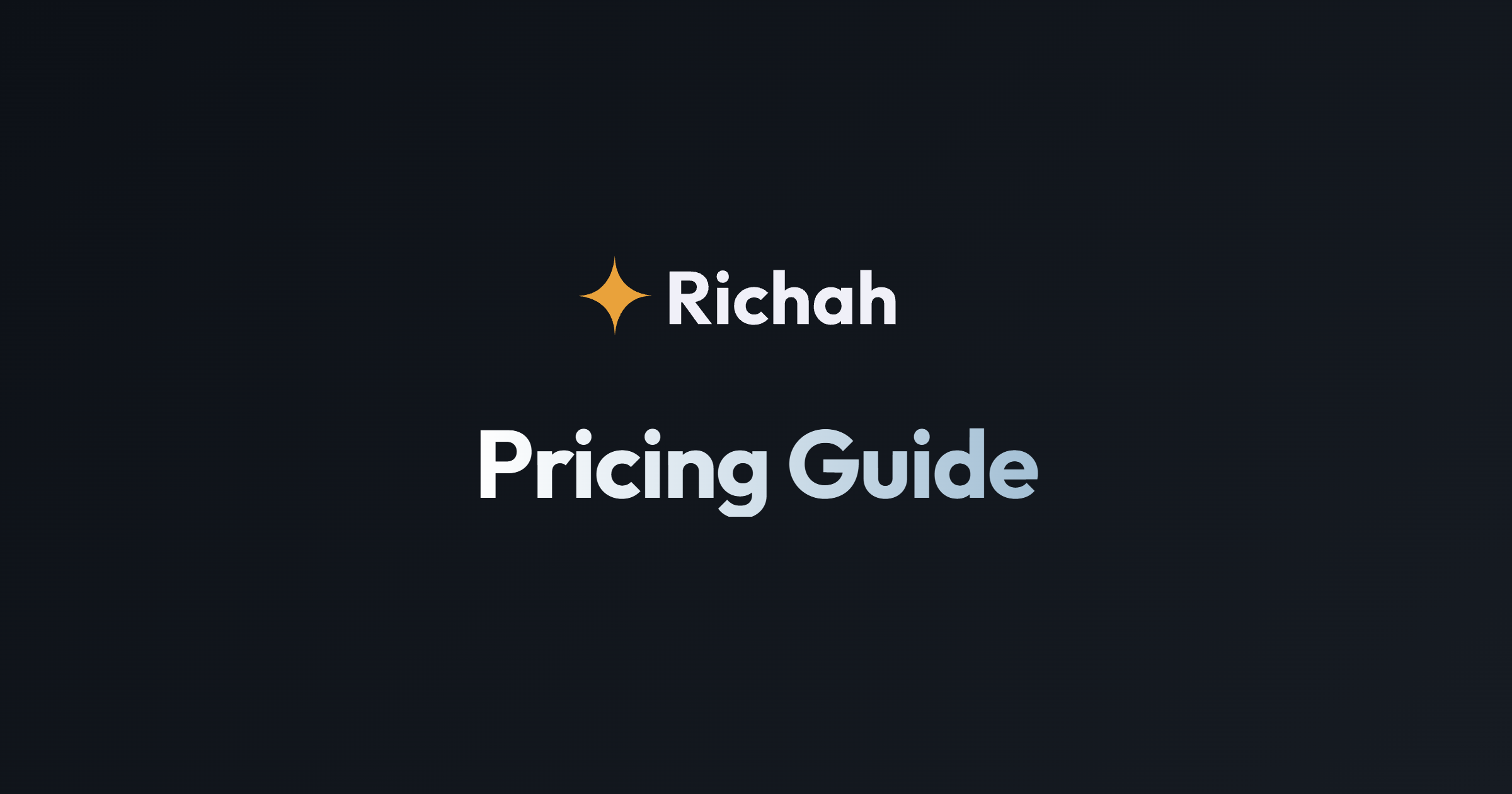 Our Pricing Guide