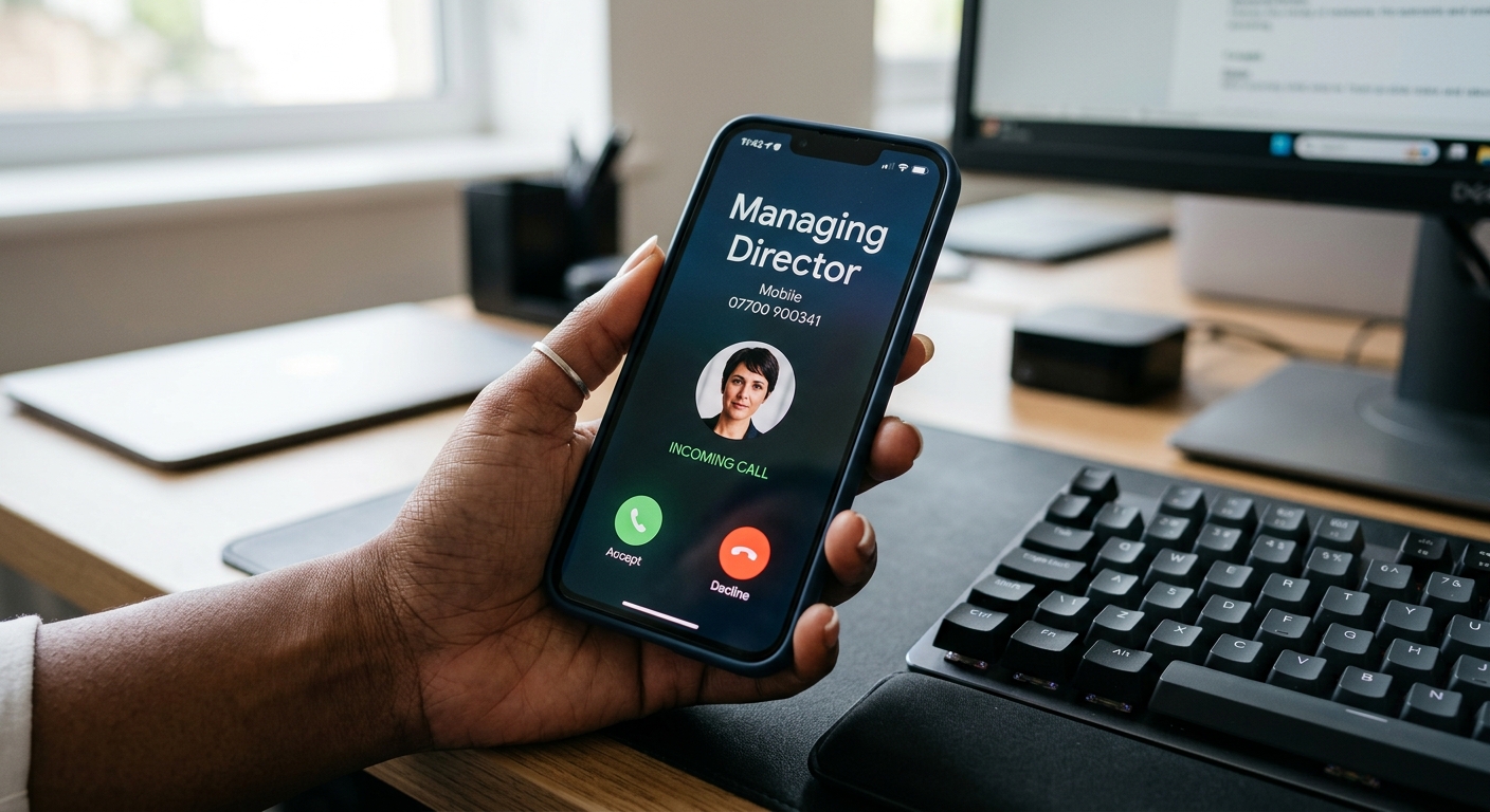 The Phone Call From Your Managing Director Is No Longer Proof It’s Your Managing Director