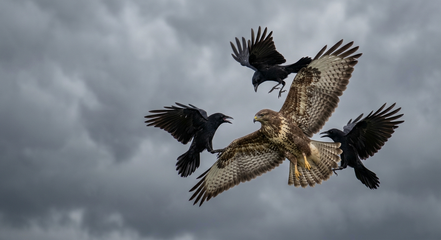 When Corvids Mob a Raptor: The Hill Politics of Crows vs. Hawks