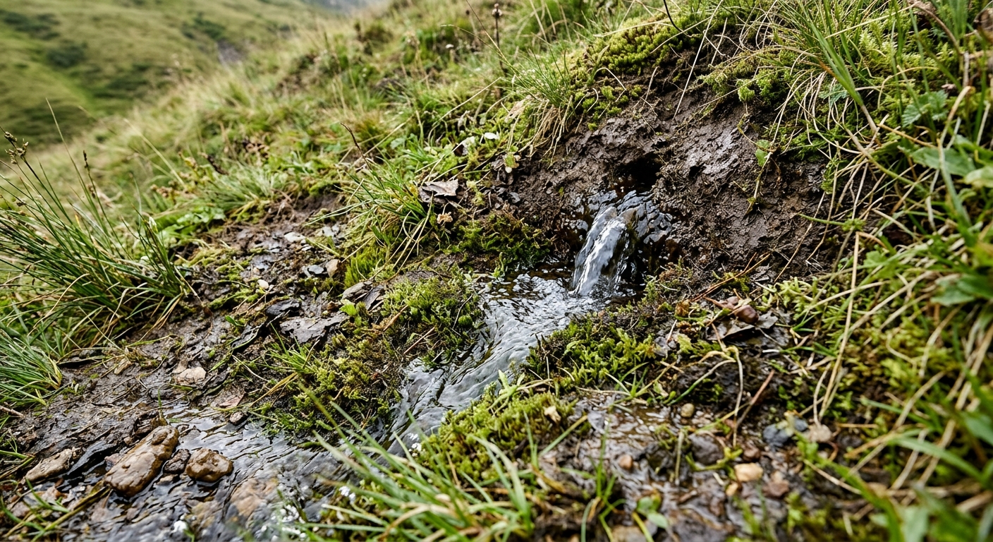 Why Springs Pop Out Halfway Up Hills