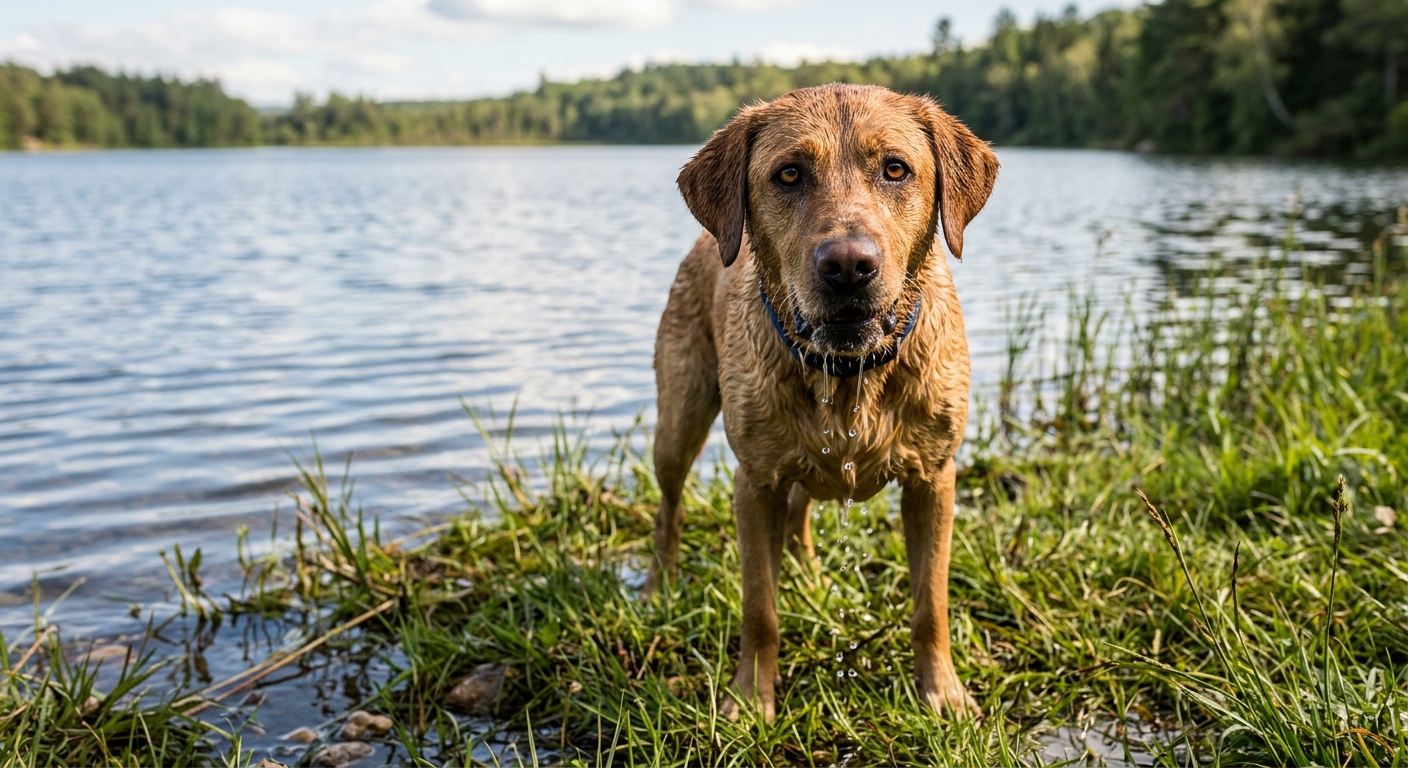 If your dog falls into cold or fast-flowing water