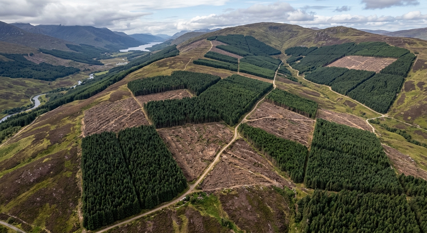 The Forestry Grid: Why British Plantations Look Like Graph Paper